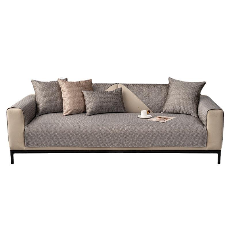 Cotton Jacquard Sofa Mat L Shape Sofa Cover Corner  Cushion Couch Slipcover Non Slip Pet Kids Mat Sofa Blanket for Live Room