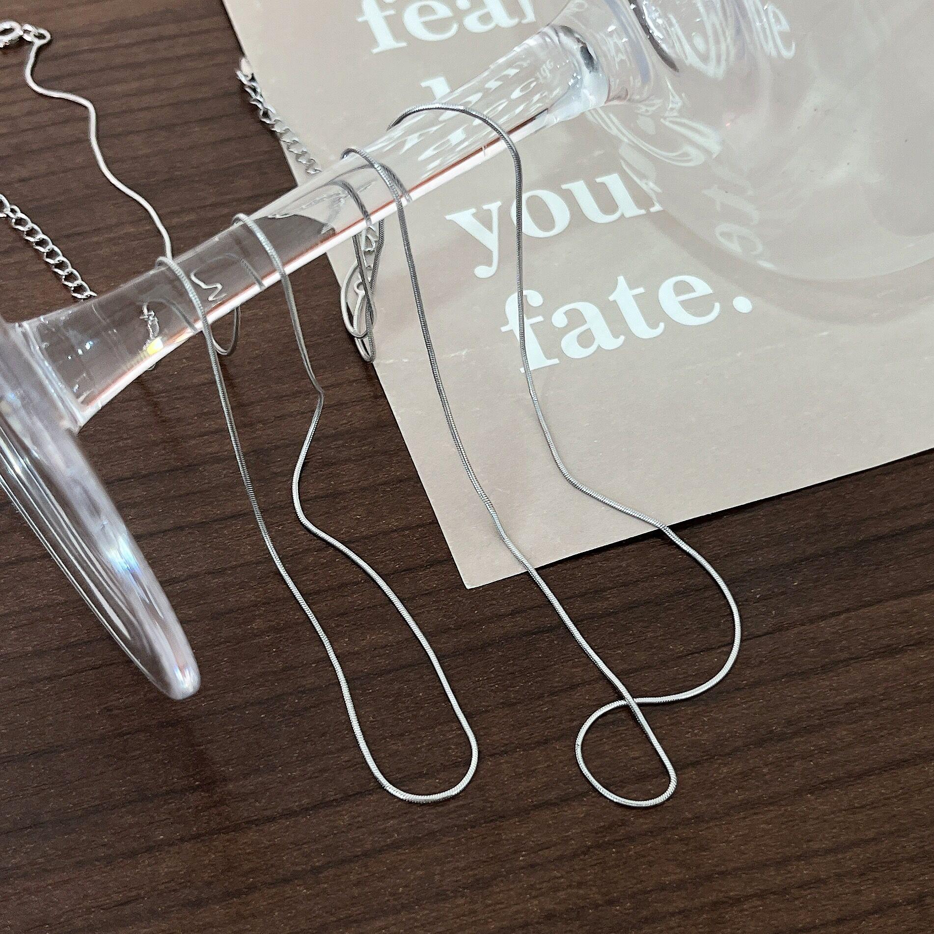 

Yinruitai Sterling Silver Zircon Petal Necklace - Women s Korean INS Style Clavicle Chain 925 Silver