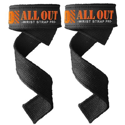 ALLOUT Wrist Strap Lifting Strap for Beginners To Professionals 3 Colors Black/Red/Green (Black)