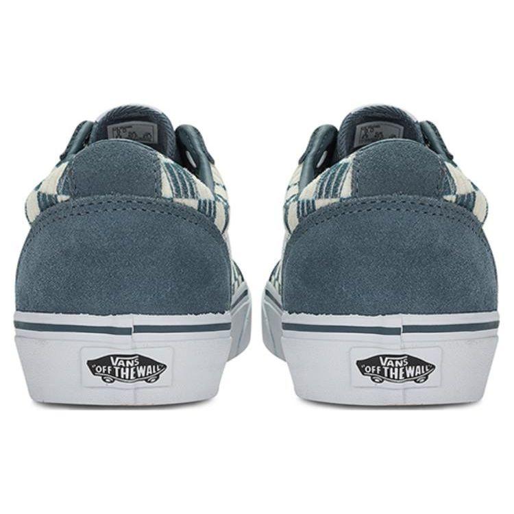 Vans Ward Active Casual Low Top Skate Shoes Women Sneaker Blue White Checkered VN0A5EMBRV2