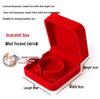 Red Wedding Jewelry Gift Box for Rings, Pendants & Necklaces - Elegant Gold Ornament Packaging