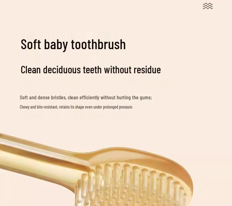 Ulepszona Miękka Silikonowa Szczoteczka do Zębów dla Niemowląt i Skrobak do Języka dla 0-18 Miesięcy - Zawiera Pudełko do Przechowywania