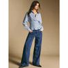 Women S Vintage Plaid Fitted Waist Long Sleeve Shirt