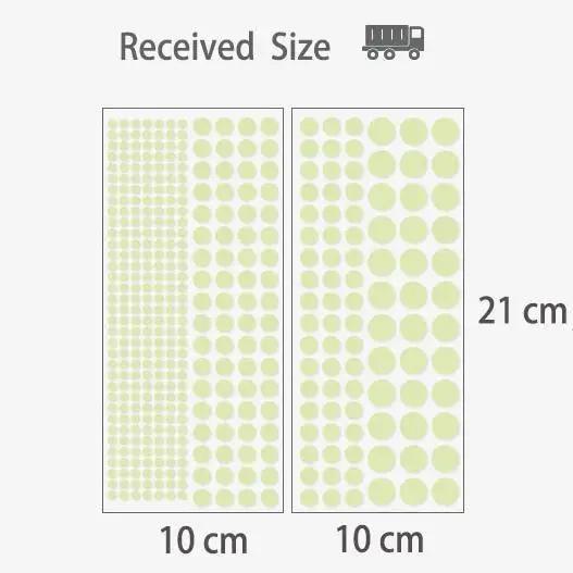 

407 шт. Светящиеся точечные наклейки на стену, потолок, звездное небо, верх, светящиеся звездные наклейки на стену, креативный флуоресцентный декор для детских комнат