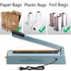 400W 220V Impulse Sealer Poly Bag Plastic Closer Sealing Wrap for Home Kitchen Dropshipping Hand Pressure Sealer Machine