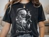 Comfort Colors® Christmas Spirit Santa Shirt, Vintage Smoking Santa Tee, Dark Holiday Graphic, Rustic Christmas Gift