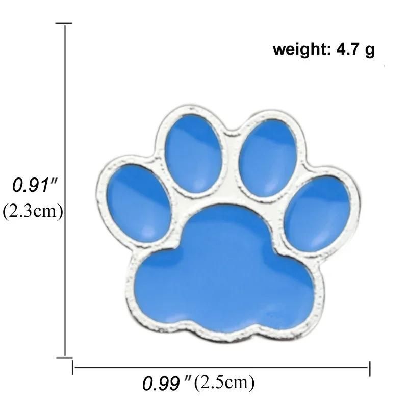 

Friends Footprints Button Metal Enamel Dog Gifts Accessories Pin Badges Clothes Claws Bag Shirts Icon Jewelry Brooches Paw Cat синій