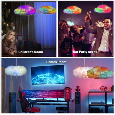 Lumière Nuage LED Yousheng Lampe de Plafond Nuage d'Orage 3D DIY avec Éclairage Synchronisé à la Musique Télécommande Modes Réglables Décoration de Chambre à Coucher Salle de Jeu
