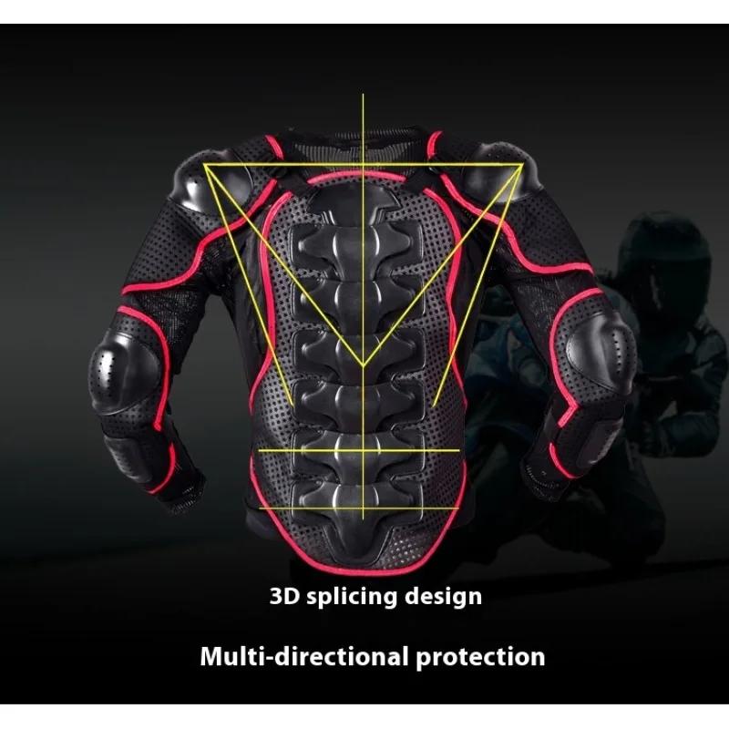 Motorcycle Armour Protective Motocross Jacket Motorbike Rider Armour Protection Gear Wear-Resistant Riding Breathable Clothing