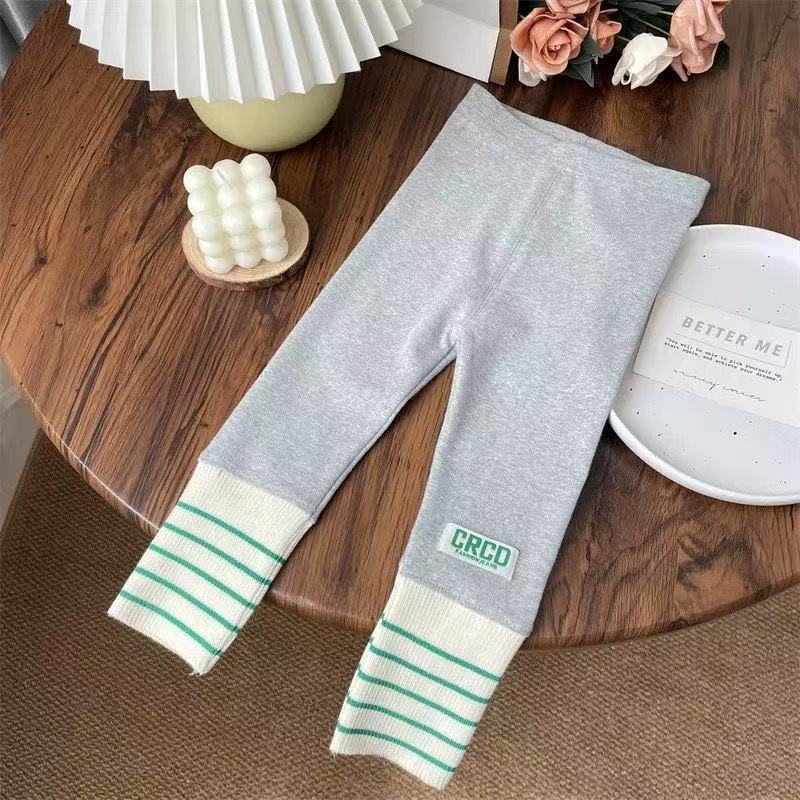 Autumn Fashionable Sweet Pants for Baby Girls Children's Slim Fit for Small and Medium-sized Children and Girls