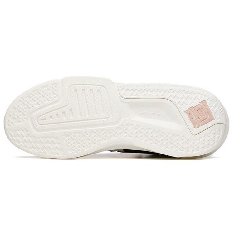 New Anta Dominant 3.0 Water Lily Anti Slip Wear Resistant Low Top Skateboard Shoes Women's White Pink 122138081-3