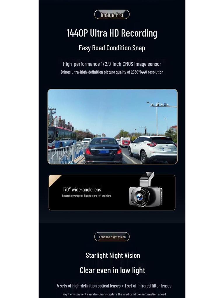 2025 HD Wireless 4K Ultra Dual Dash Cam: Front & Rear  Ultra HD Reversing