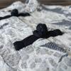 Johnature Dámské Vintage Žakárové Košile Topy Stojáček Dlouhý Rukáv Knoflíky Patchwork Kapsy Halenky Jarní Košile