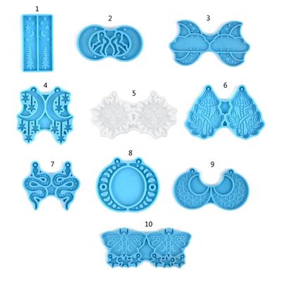 Silicone Earring Molds Pendant Epoxy Resin Mould Epoxy Resin Molds DIY Jewelry Making Moulds for Jewelry Decorations