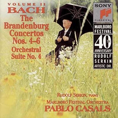 CD BACH, J.S., CASALS; MARLBORO FESTIV - Brandenburg Concerti 4-6  SMK46254 Sony Classical 1990 US Classical Used