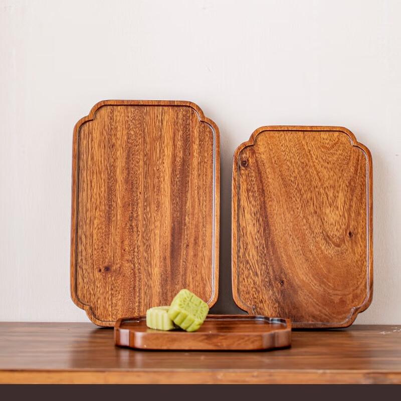 Mo Si Life Serviertablett aus Walnussholz