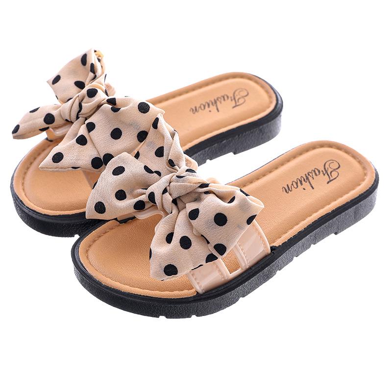 Girls' Bow Sandals - Non-Slip, Soft Bottom, Casual Summer Footwear