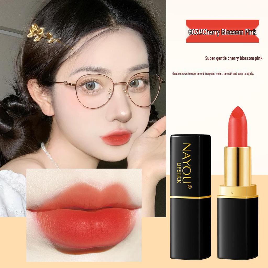 NAYOU Moisturizing Lipstick: Hydrating, Easy To Apply, Non-Staining Student-Friendly Balm