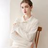 Kang Sai Ni Women's 100% Cashmere Lapel Sweater - Stylish, Simple Inner Knitwear
