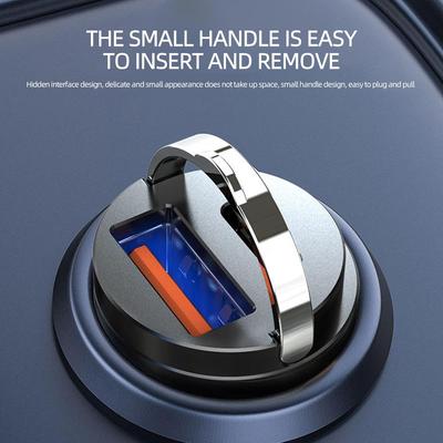 Μίνι 100W Γρήγορος Φορτιστής Αυτοκινήτου USB Type-C PD QC3.0 Προσαρμογέας Μαύρος