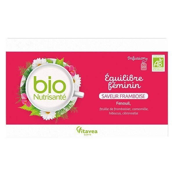 Vitavea Infusion Equilibre Feminin Saveur Framboise Bio 20 sachets