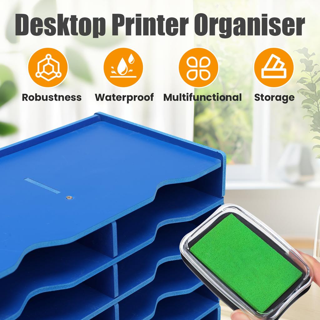 12/24/36/48 Slots Ink Pad Holder Organizer Waterproof Stamp Pad Storage Organizer Ink Pad Storage Rack Crafts Painting Tray Rack