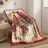 Vintage Christmas Cardinal Bird Print Blanket bedroom Blanket for Livingroom Couch lunch break Soft throw for Friend's festival Gift