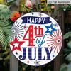 2D Flat Aluminum Wall Hanging In The Style of The 250th Anniversary of The Founding of The United States, Available In Various Sizes with Firework