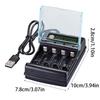Alkaline Battery Charger 1.5V 4 Slots Digital Charging Circuit for Multiple Reusability and Friendly Electronics Power