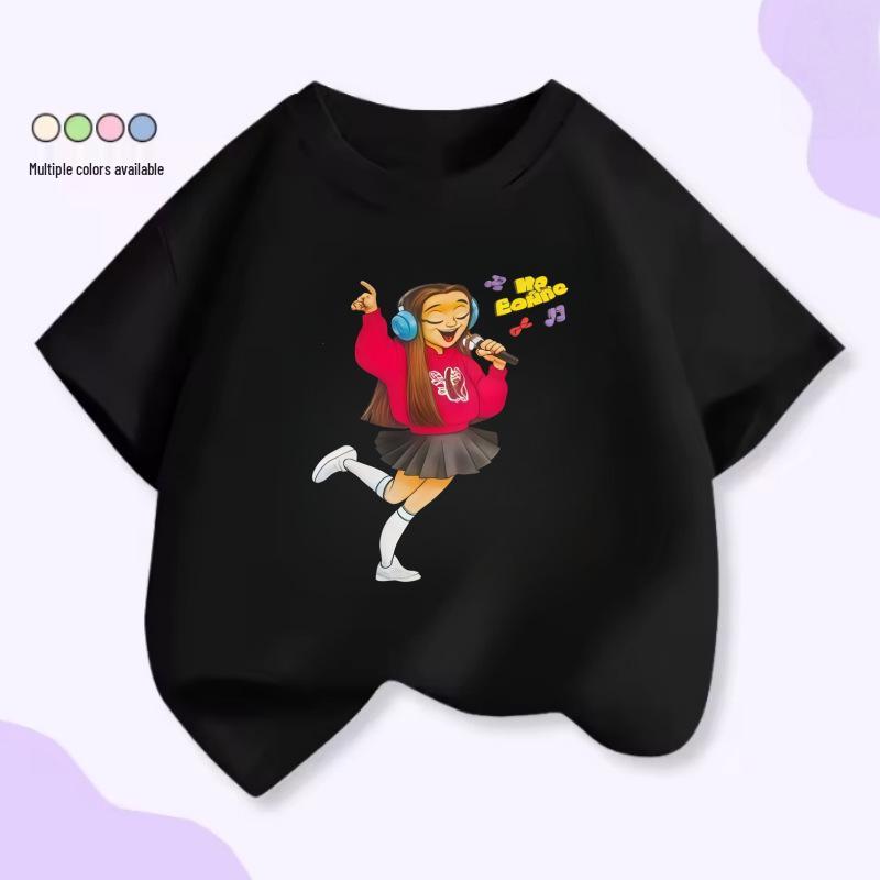 Children s Cotton Cartoon T-shirt - 2026 Edition, Popular in Europe & America, for Boys & Girls 150 cm