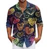 Męska koszula codzienna zapinana na guziki z długim rękawem