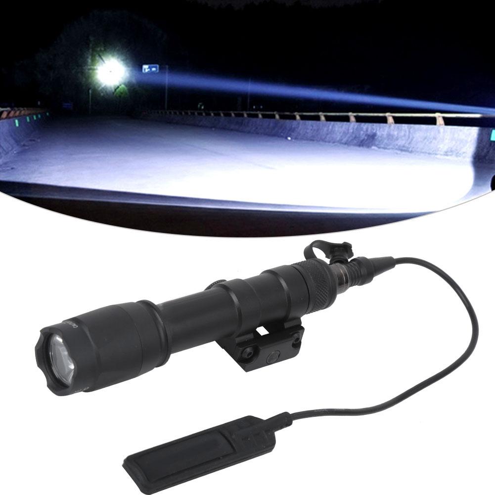 Outdoor LED Flashlight with Twist Focus Emergency Light Black for Climbing Camping