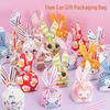 Children's Day Gift Bag: Snowflake Crisps, Snacks, Biscuits, Candy Rabbit Ear Packaging