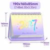 Dual-Sided Use 2027 Calendar Flip Design Table Calendar Portable Monthly Planner Calendar  Students