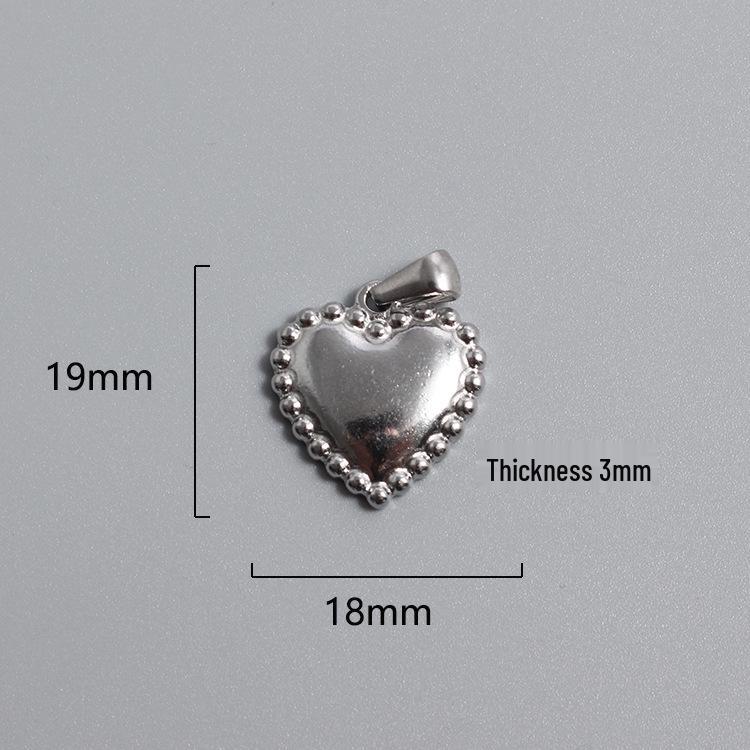 Retro Titanium Steel Cross Necklace Pendant - Stainless Steel DIY Jewelry Accessory, Fade-Resistant