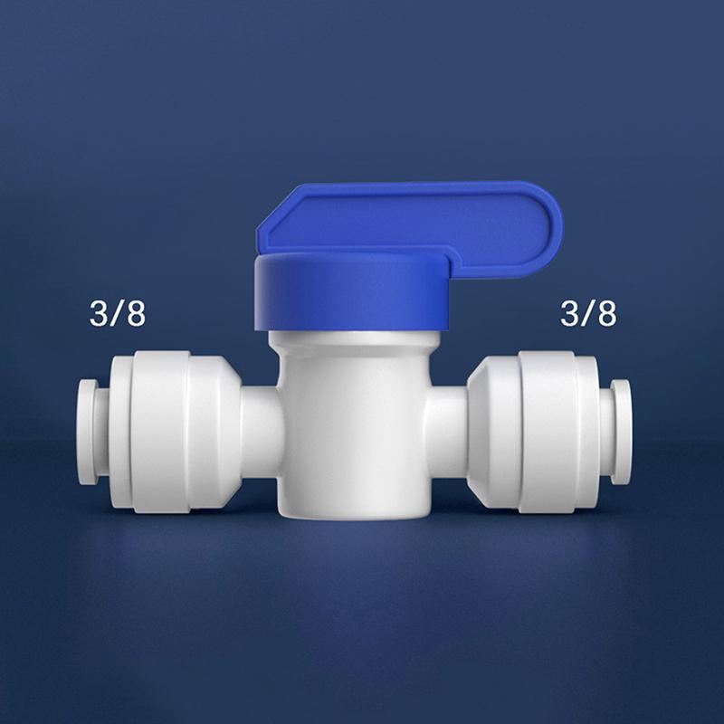 

1 шт. акваріумний фітинг RO вода прямий пластиковий кульовий клапан 1/4 3/8 зовнішній шланг швидкого з єднання 1/4 3/8 чоловічий зворотний осмос