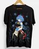 Anime Ganyu Genshin Impact Black T Shirt Size S 4XL