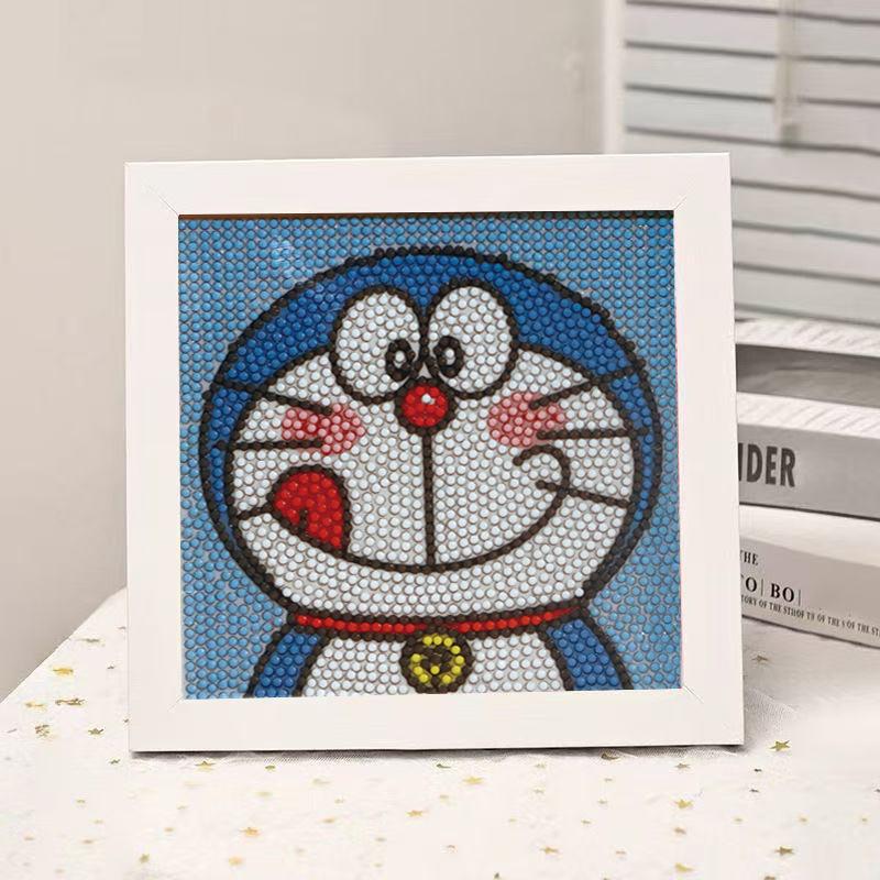 High-End Diamond Painting Diy Van Gogh Starry Sky Cat Creative Handmade Toy Table Decoration Diamond Painting With Frame