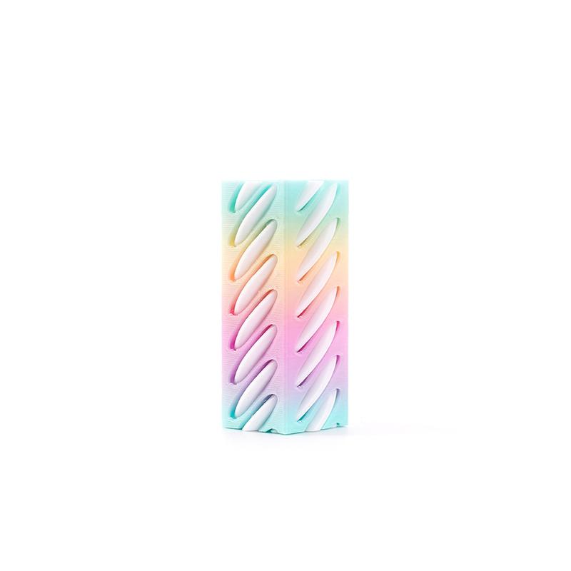 1 Piece Spiral Cone Decompression Toy 3D Printed Pyramid Impossible Pass-Through Sculpture Square Pillar Helix Screw Fidget Toys