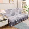 Printed Stretch Sofa Bed Cover Armless Folding Sofa Covers with Skirt Elastic Couch Slipcover for Living Room Funiture Protector