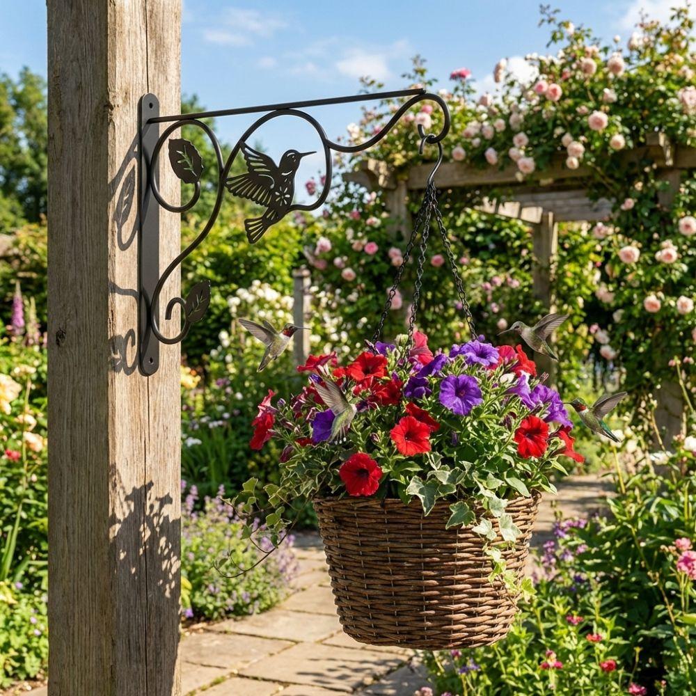 12 Inch Flower Pot Bracket Sturdy Hanging Bracket Decorative Hanger Planter Hanger  Garden Use