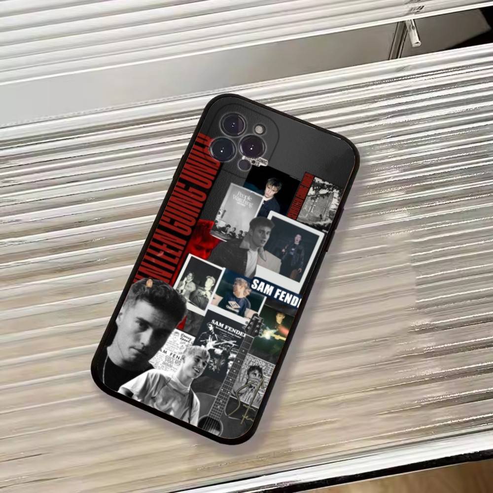 Custodia per Telefono Singer S-Sam Fender Per iPhone 17,16,15,14,13,12,11 Plus,Pro Max,XS,Copertura Nera Morbida
