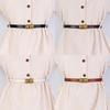 Womens Minimalist Pu Leather Belt For Dresses And Coats For Fashionable Office Attire