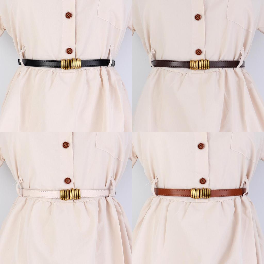 Womens Minimalist Pu Leather Belt For Dresses And Coats For Fashionable Office Attire