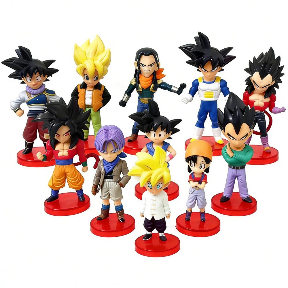 

5CM Dragon Ball Bulma Son Gokuu Trunks Figure Suit Anime Animation Model Toys Gifts Collection Scene Decoration Ornaments PVC No box