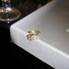 Korean ins zircon love ear clips women's no ear piercings fashion commuting versatile ear bone clips niche high-end earrings