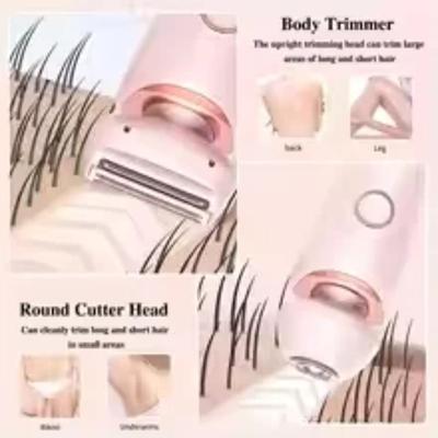 Portable Waterproof 2 In 1 Painless Shaving Knife Lady Private Part Hair Shaver Trimmer Epilator Bikini Trimmer Electric Razors