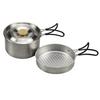 Portable Non-Stick Camping Cookware Set: Foldable Frying Pan & Soup Pot