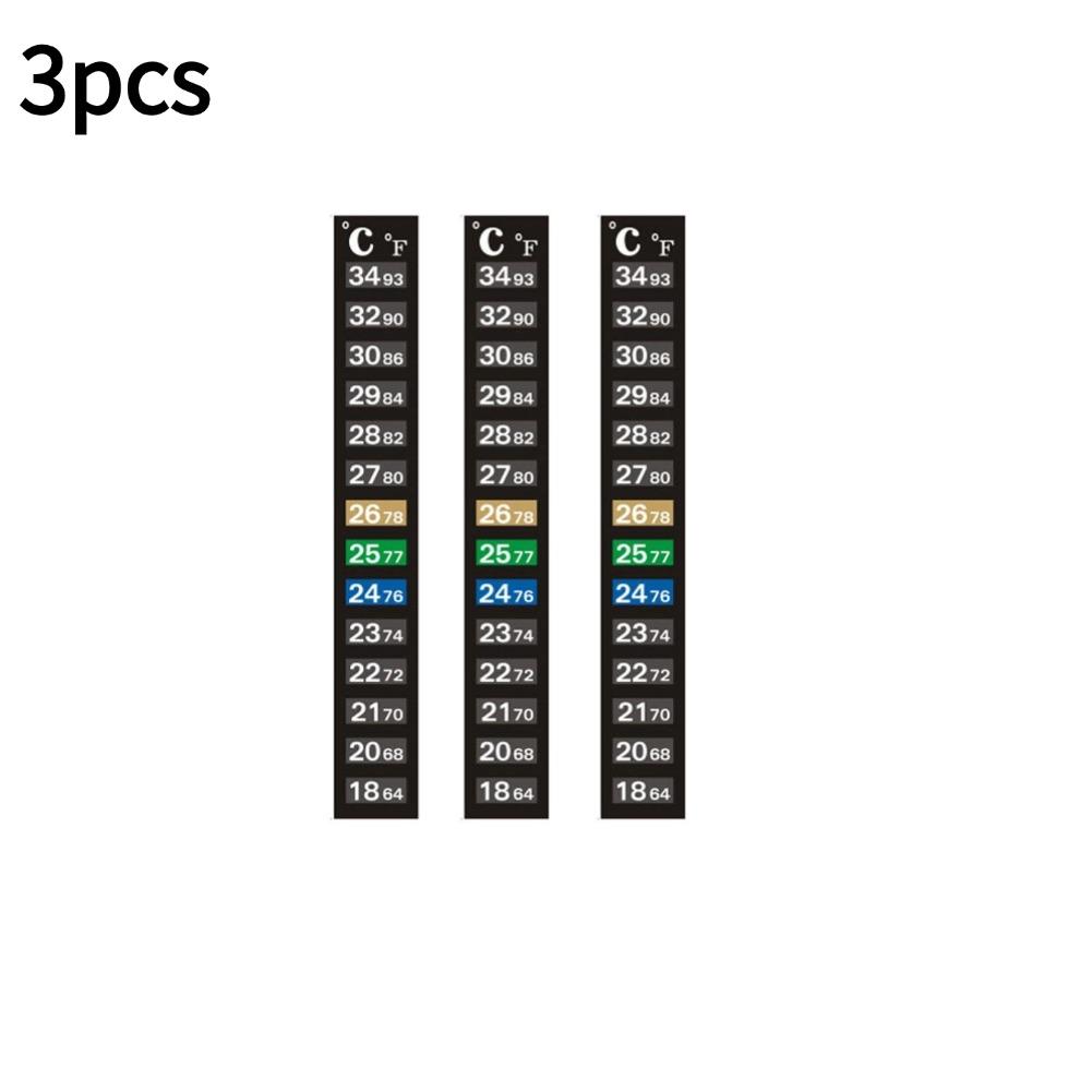 Digital Aquarium Home Stick-on Thermometer Fish Tank Strip Dual Scale C/F Discolor Temperature Measurement Sticker Tools