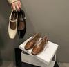 Fashion Retro women Simple Mary Jane Shoes Elegant Casual Flat Comfortable Ballerina Shoes Women's Soft-soled Shoes Chaussure